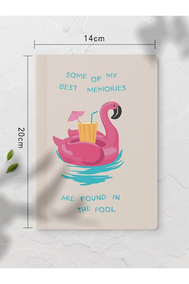 Çizgisiz Defter, Yaz İllustrasyon Notebook 4 Adet, Akıl Defteri, Not Defteri, 64 Sayfa 14*21cm - 2