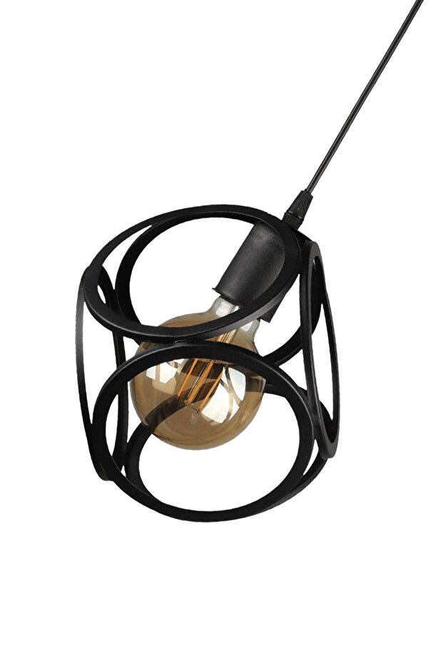 Lingo Tekli Avize Siyah - 3