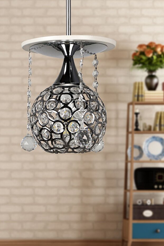 Penta Tekli Beyaz Avize - 1