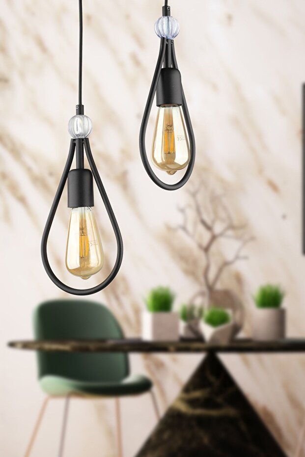 Riyad 2.li Avize Siyah - 1