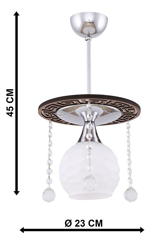 Penta Tekli Ceviz Avize - 3