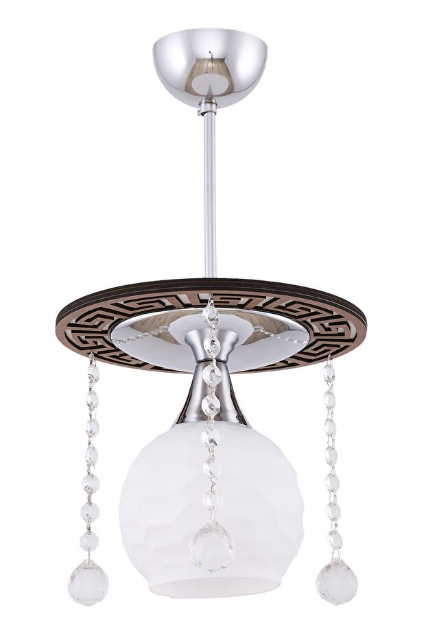 Penta Tekli Ceviz Avize - 2