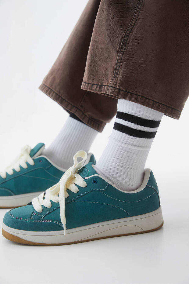 Beyaz spor çorap - 3