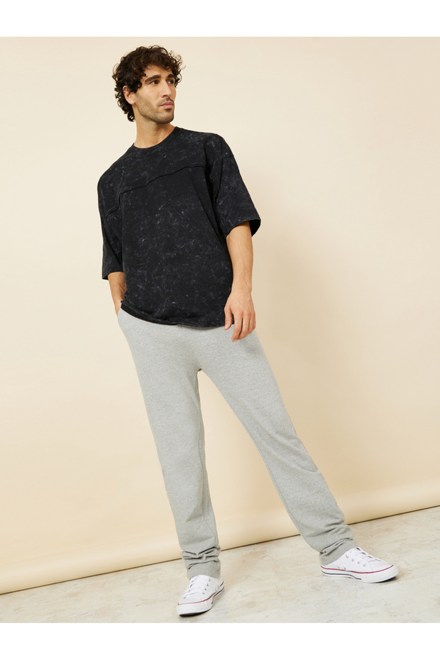 بنطال رياضي ذو قصة مستقيمة ومفتوح - 2