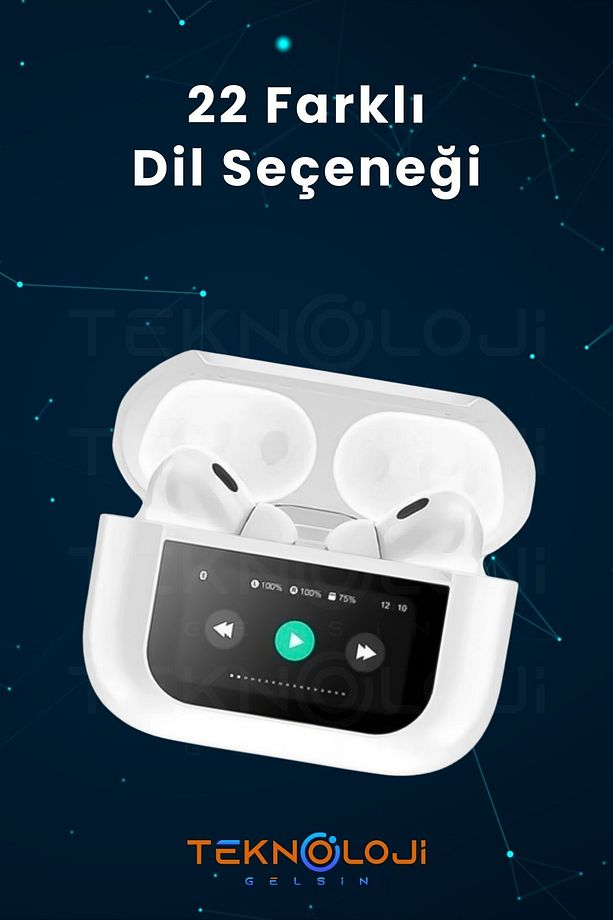 Pro Anc Dokunmatik Dijital Ekranlı Aktif Gürültü Engelleme Bluetooth Kulaklık Şeffaf Mod Enc/anc - 6