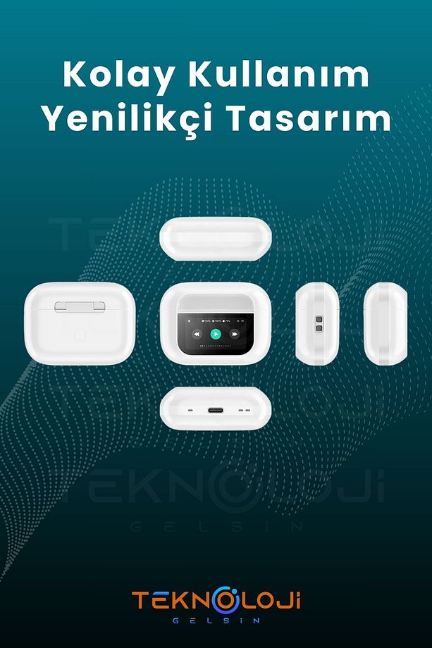 Pro Anc Dokunmatik Dijital Ekranlı Aktif Gürültü Engelleme Bluetooth Kulaklık Şeffaf Mod Enc/anc - 7