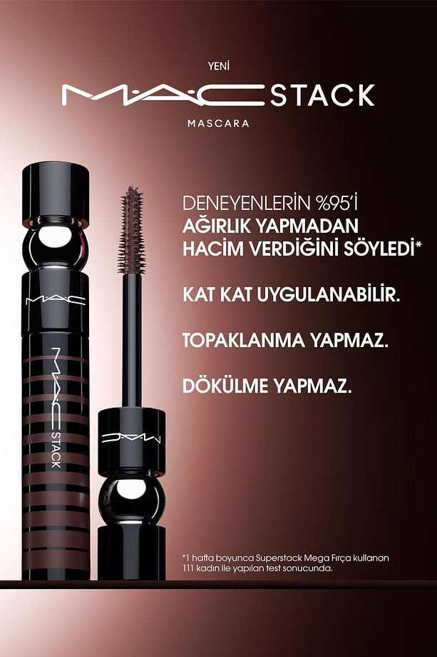 DAHA UZUN VE HACİMLİ KİRPİKLER İÇİN -CHESTNUT STACK - MACSTACK MASKARA 12 ML - 5