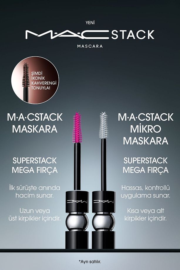 DAHA UZUN VE HACİMLİ KİRPİKLER İÇİN -CHESTNUT STACK - MACSTACK MASKARA 12 ML - 7