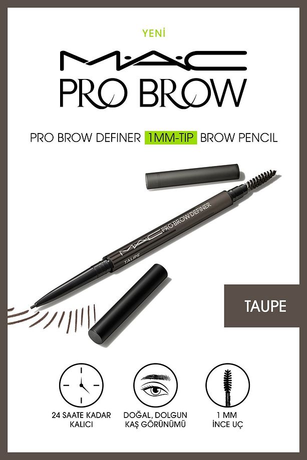 M·A·C PRO DEFİNER 1MM TIP BROW PENCİL - TAUPEB - KAŞ MASKARASI - 1