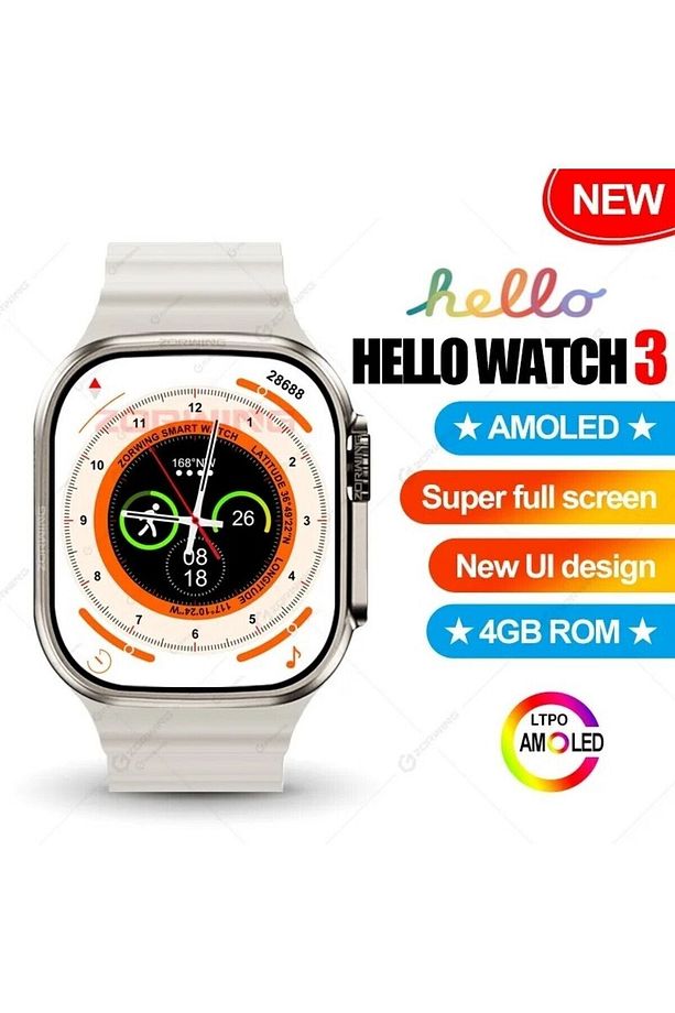 Hello Watch 3 (Amoled Ekran) 4gb hafıza+2D görsel işlemci - 2