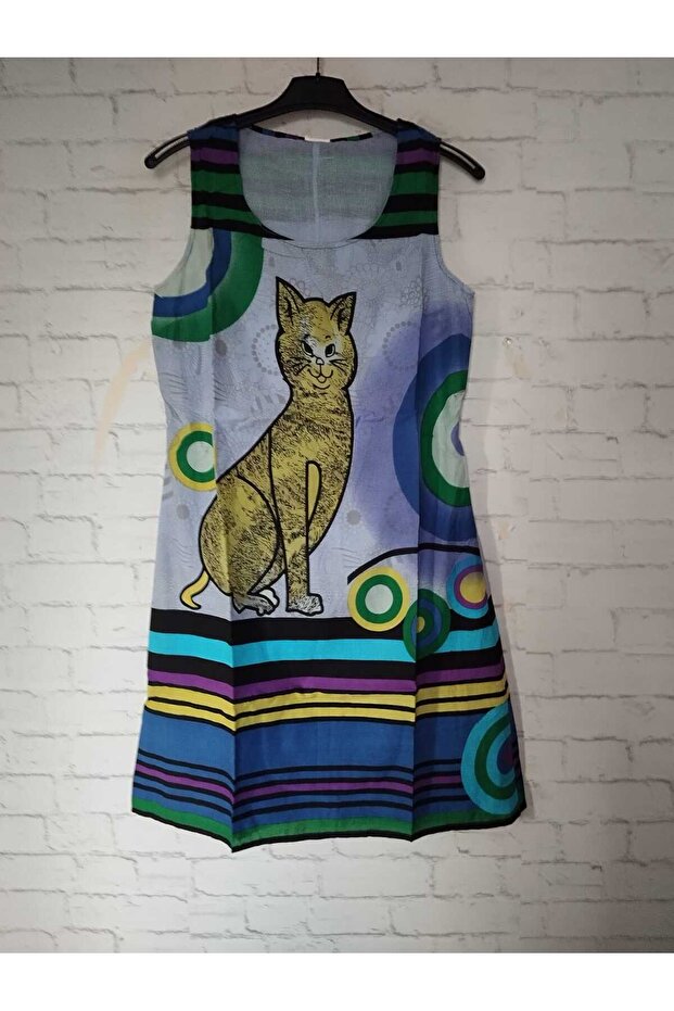 فستان صيفي أصلي بنمط قطة - 1