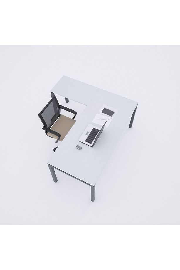 Cube 40 L Etajerli Çalışma Masası 160 cm - 2