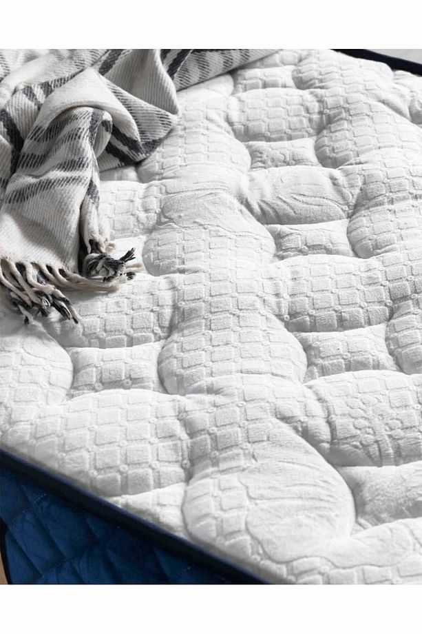 Blue Tek Kişilik Kuş Tüy Örme Kumaşlı Yatak - 6