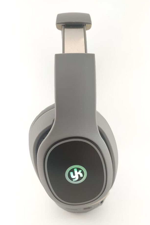 Kablosuz Rgb Led Işıklı Bluetooth Stereo Kulaklık Gri + Sd Kart Yk-811 - 6