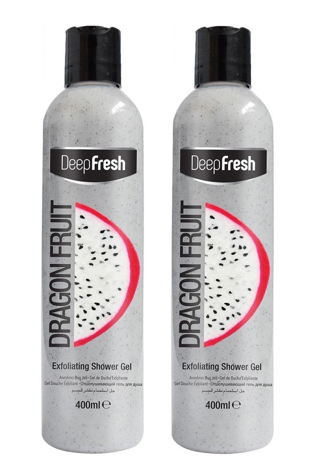 Purifying, Exfoliating, Body Scrub Shower Gel Dragon Fruit 2 X 400 ml