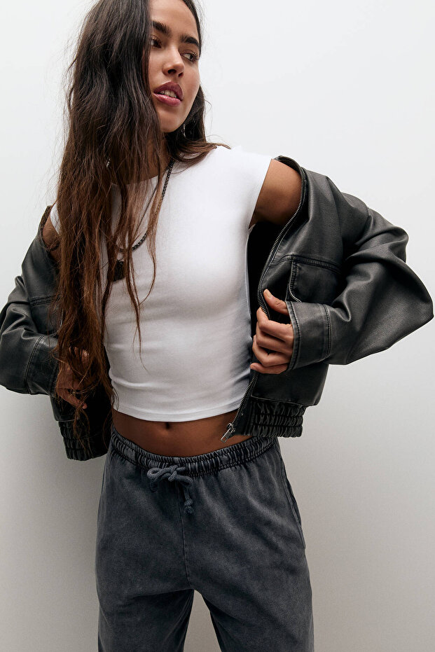 Vücuda oturan t-shirt - 5