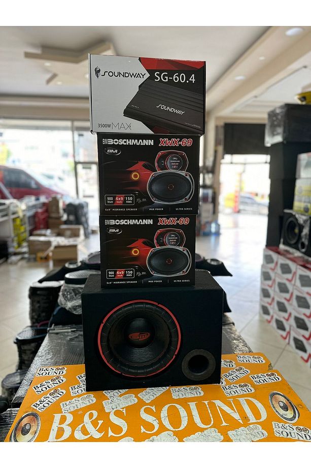 3500 wat 4 kanal amfi  4 adet oval mıdrange 1400 wat bass - 3