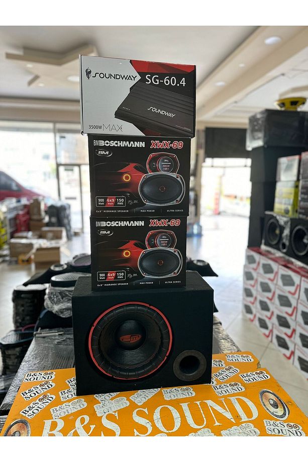 3500 wat 4 kanal amfi  4 adet oval mıdrange 1400 wat bass - 4
