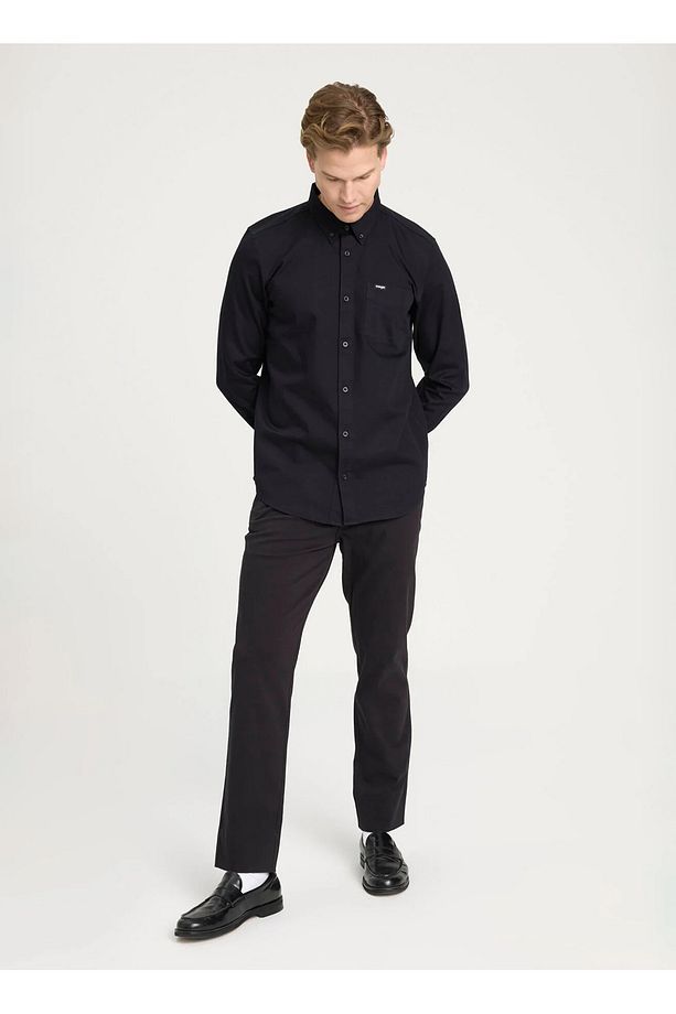 Regular Fit Siyah Erkek Gömlek W241464001 Uzun Kollu Gömlek - 3