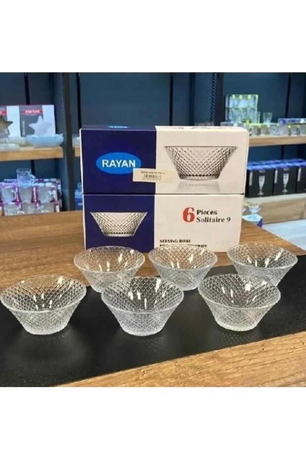 SOLİTAİRE 9 CAM 6 LI KASE - 2