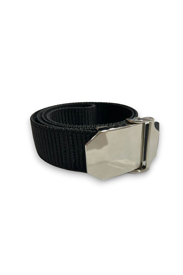 Black Palaska Metal Buckle Belt