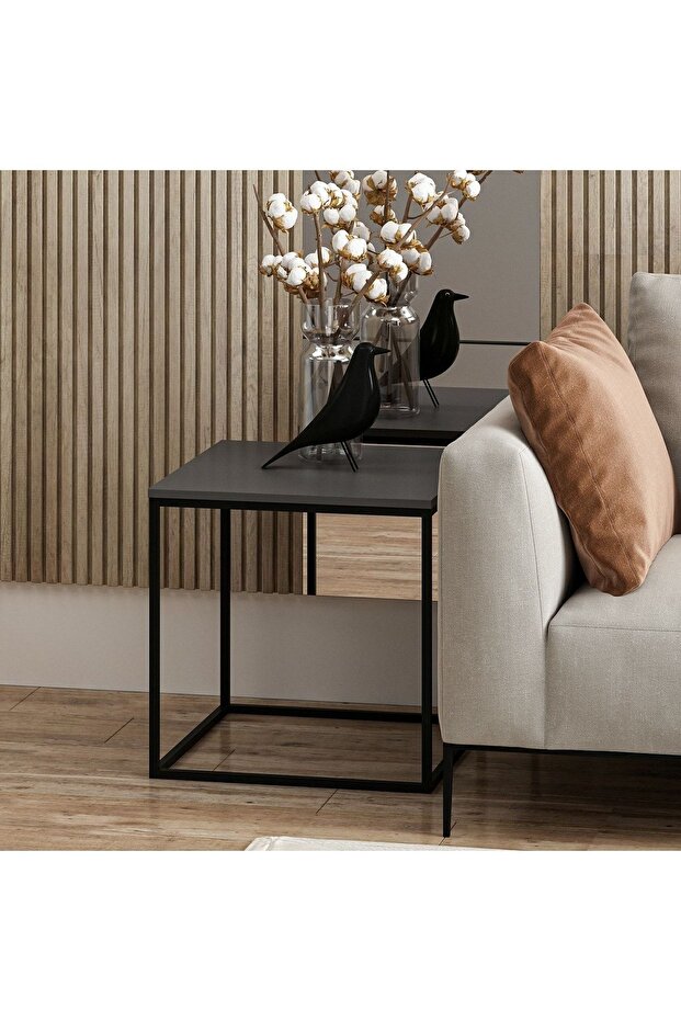 Başak Sehpa Antrasit (siyah Ayaklı) - 3