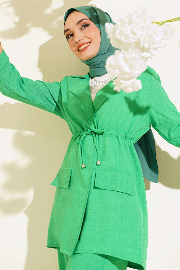 Copy - Women's Jacketed Linen Suit