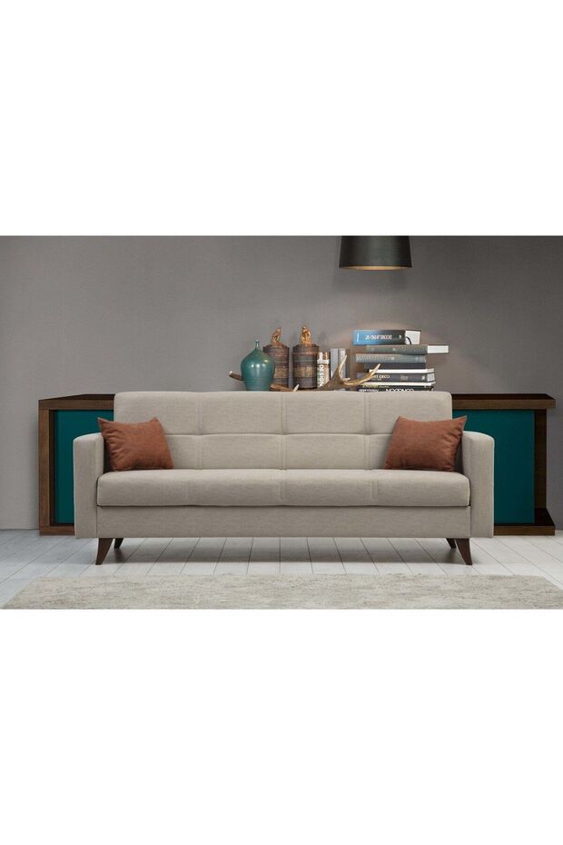 Polya Üçlü Koltuk-bej 92 - 1