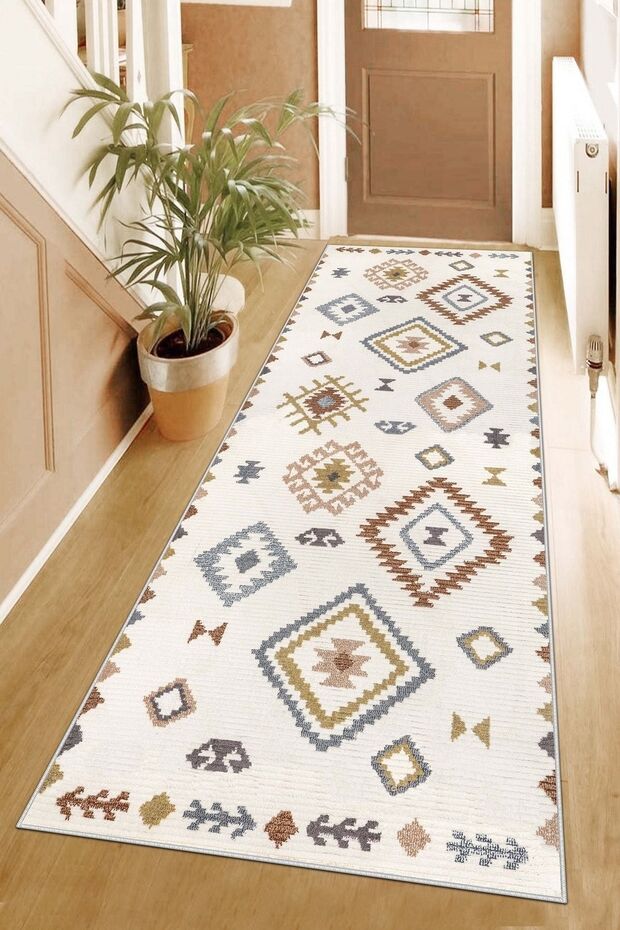 Machine washable non-slip base stain-resistant modern cutting runner kitchen runner carpet runner