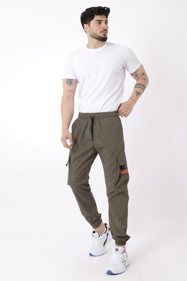 Paraşüt Kumaş Baskılı Paça Lastikli Kargo/Jogger Alt PLDP 02_0347 - 4