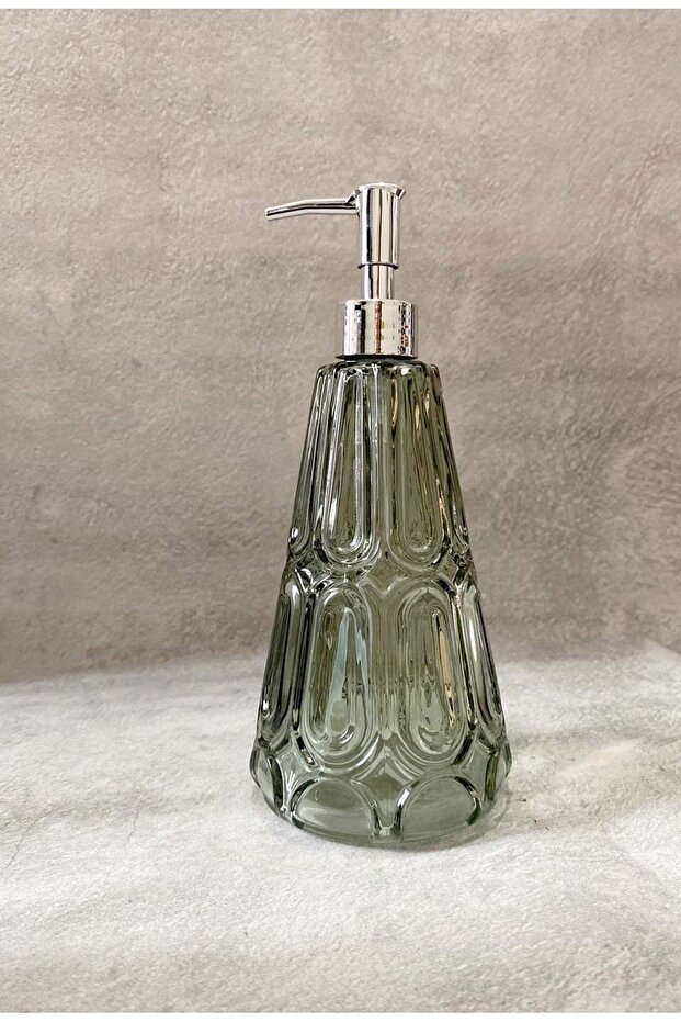 Light Green Glass Bathroom Liquid Soap Dispenser