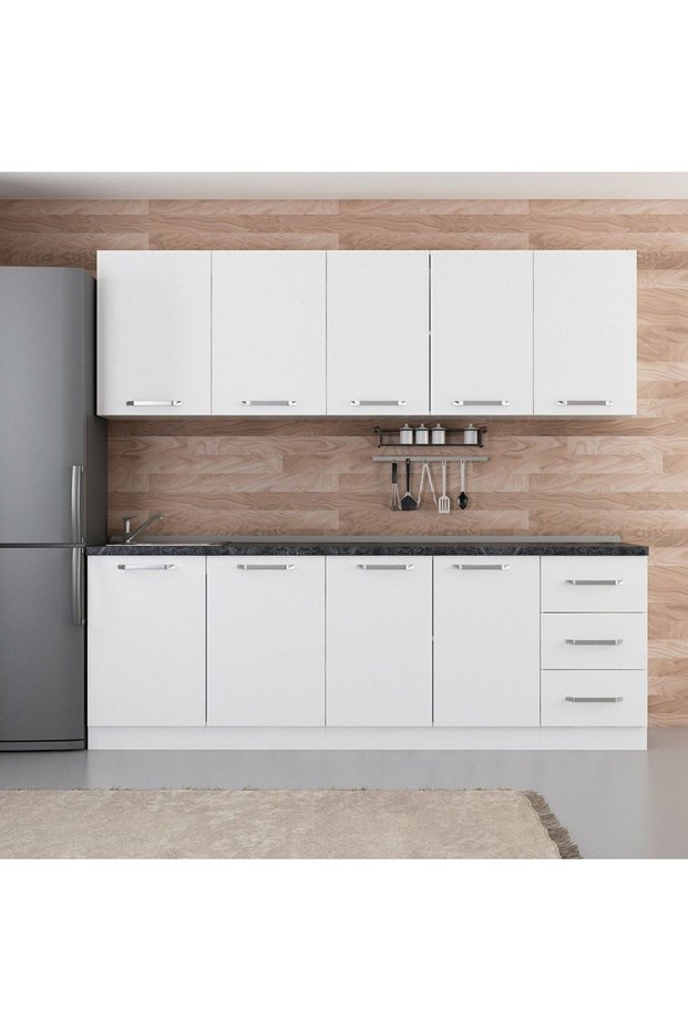235 Cm Mutfak Dolabı Beyaz 235-b1