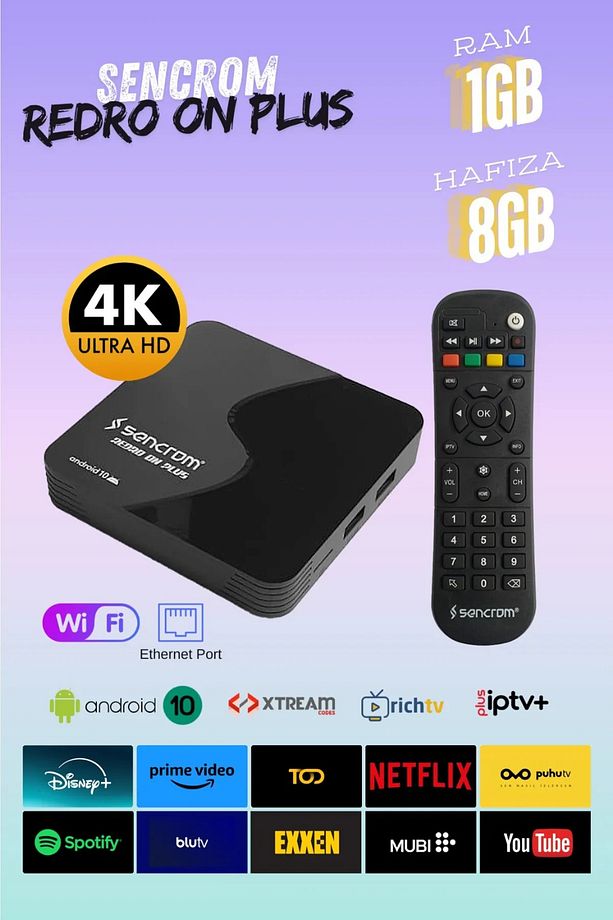 Sencrom Redro On Plus Android TV Box - 1