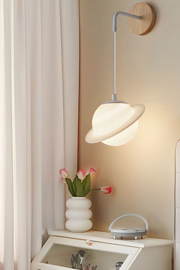 Rollys Ahşap Detaylı Modern Aplik - 1