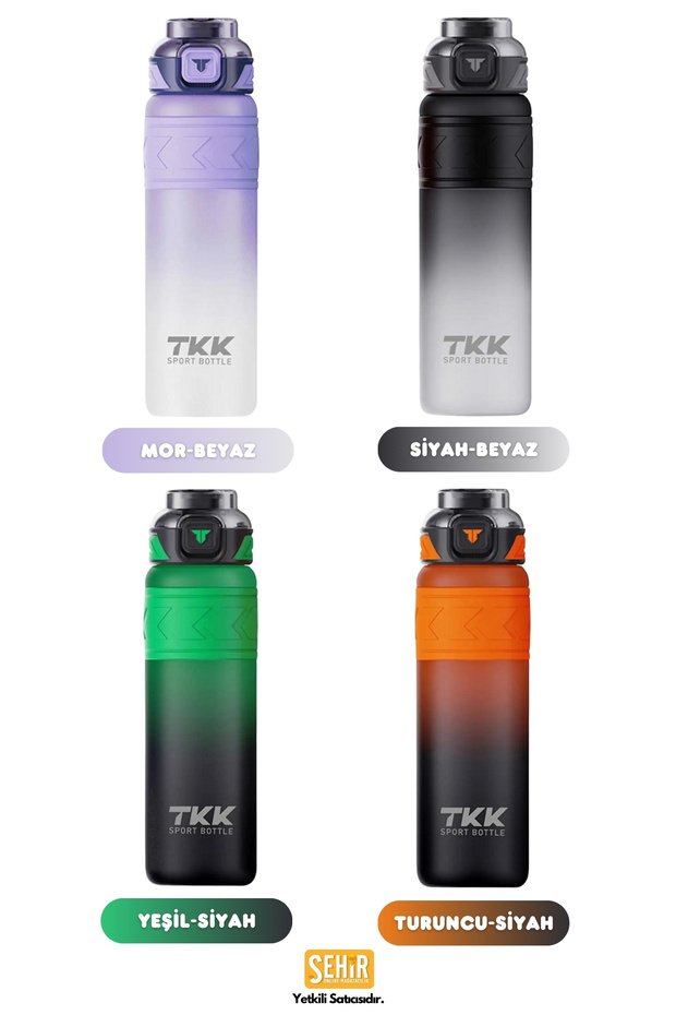 New Collection 800ml Soft-Touch Tritan Water Flask - Double Colors, With/Without Straw - 8