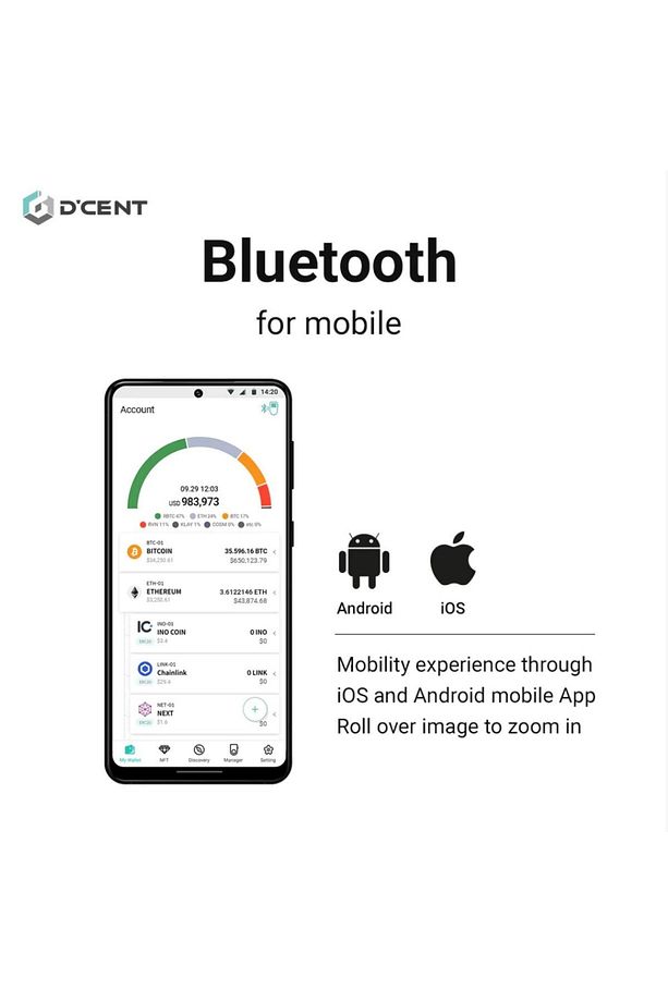 D'cent Hardware Wallet Biyometrik Soğuk Cüzdan - 4
