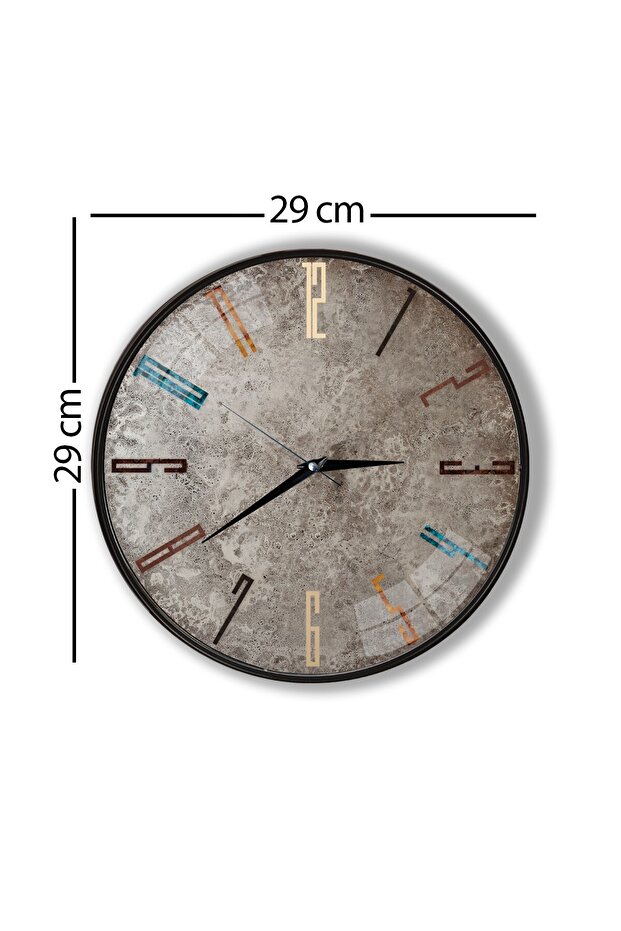 ساعة حائط حجرية جدارية - 29 سم - 4
