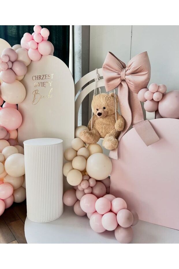 Pink Blush Pink Sea Sand Balloon Chain Set of 100