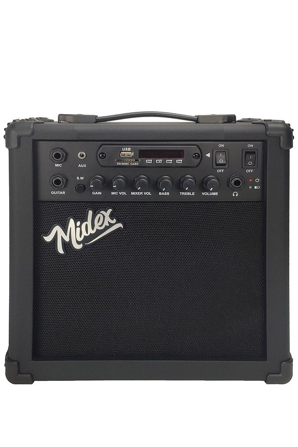 Mga-25bk Şarjlı Elektro Gitar Amfisi 25 Watt Gain Bluetooth Usb Distortion - 6