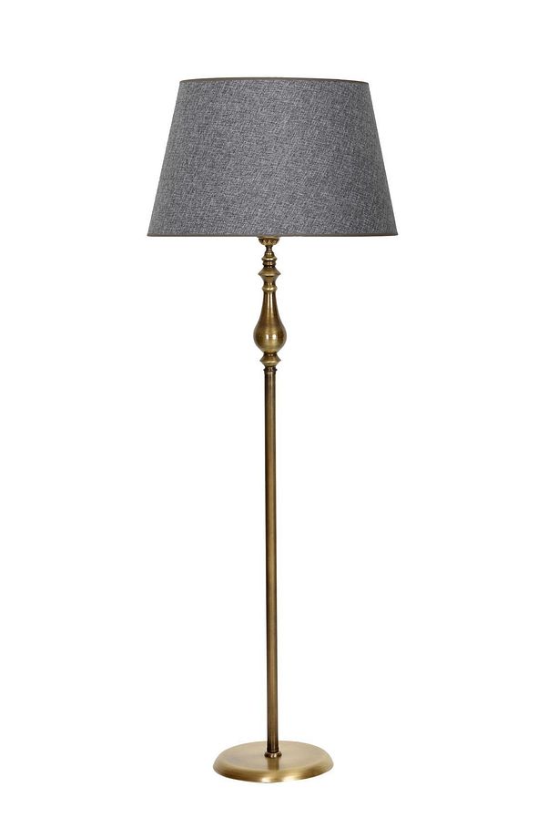 Gri Eskitme Kaplama Metal Lambader - 1