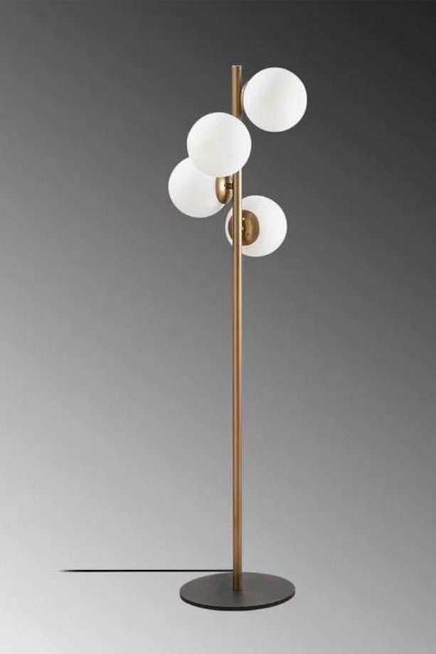 Lmd-ıt04 E27x4 Metal Ayaklı Glop Lambader - 3