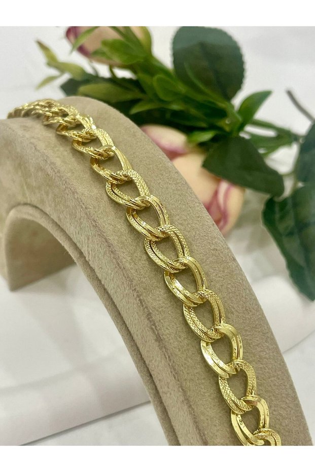 Gold Colored 316l Steel Milky Way Women's Bracelet - 17/22CM