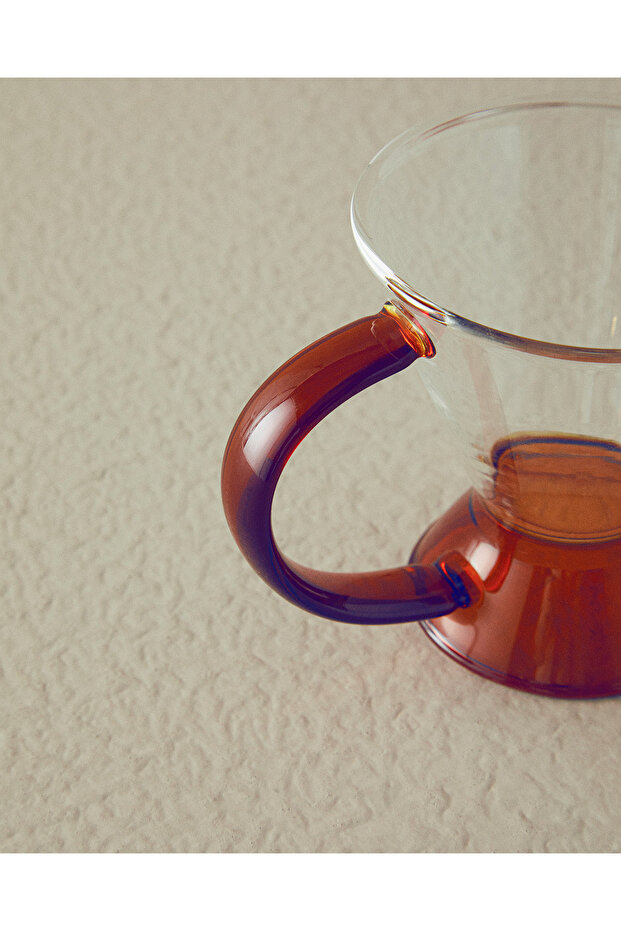 Tasty Borosilkat Cam 2'li Kupa 190 ml Amber - 3