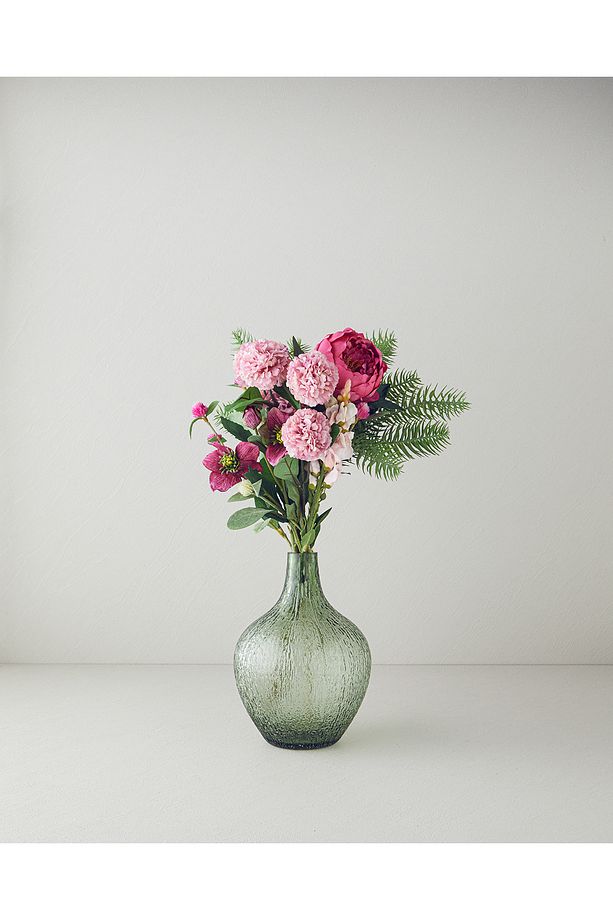 Gomphrena Tek Dal Yapay Çiçek Koyu Pembe - 3