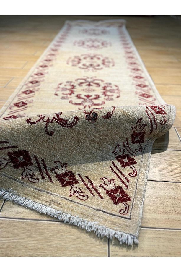 EL DOKUMA AFGAN UŞAK HALI - 290x83 - 2