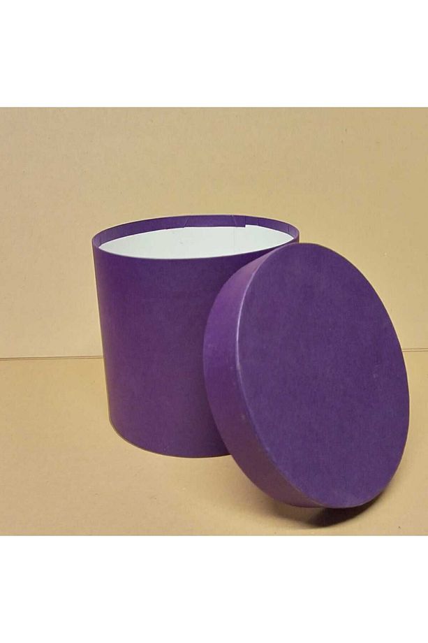 Mor Silindir Kutu Çap 18 Yükseklik 17 Cm - 2