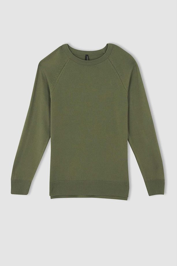 Regular Fit Bisiklet Yaka Kaşmir Dokulu Ekstra Yumuşak Kazak I6913az22wn - 7