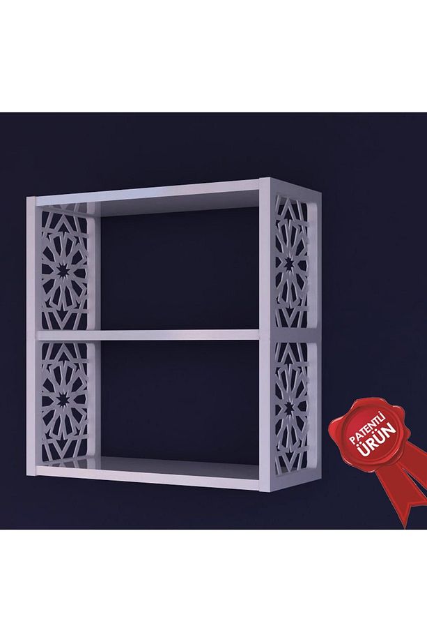 3lü Duvar Rafı Beyaz - 2