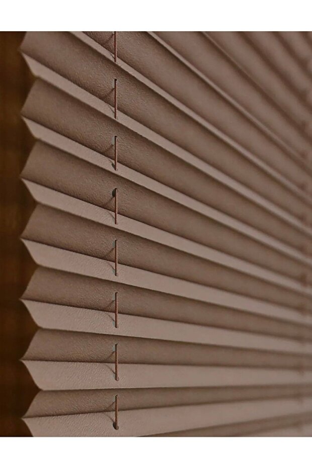 Foldable Glass Balcony Curtain Home-Office Curtain (Brown)