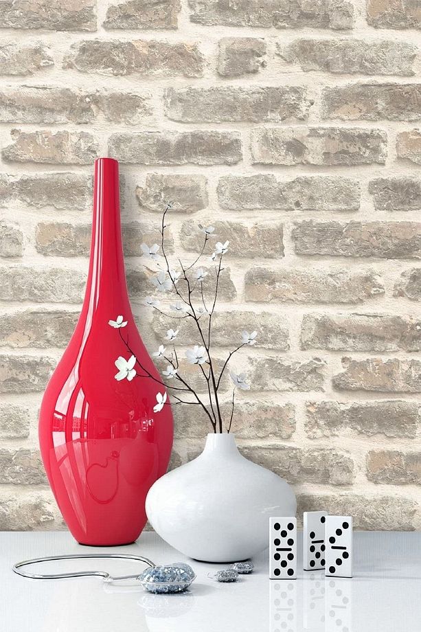 Bien Exclusive 5311 Açık Sarı Tuğla Popüler Taş Desen Kağıdı 5,30 M² 5646 - 5